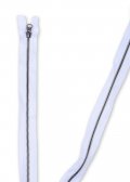 Zips dlhý kovový deliteľný biely - 80 cm